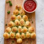 Pull Apart Cheese Bread with Italian Seasoning and Marinara Dipping Sauce Recipe