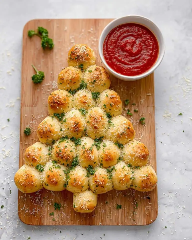 Pull Apart Cheese Bread with Italian Seasoning and Marinara Dipping Sauce Recipe