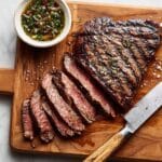 Grilled Flank Steak with Simple Garlic Marinade Recipe