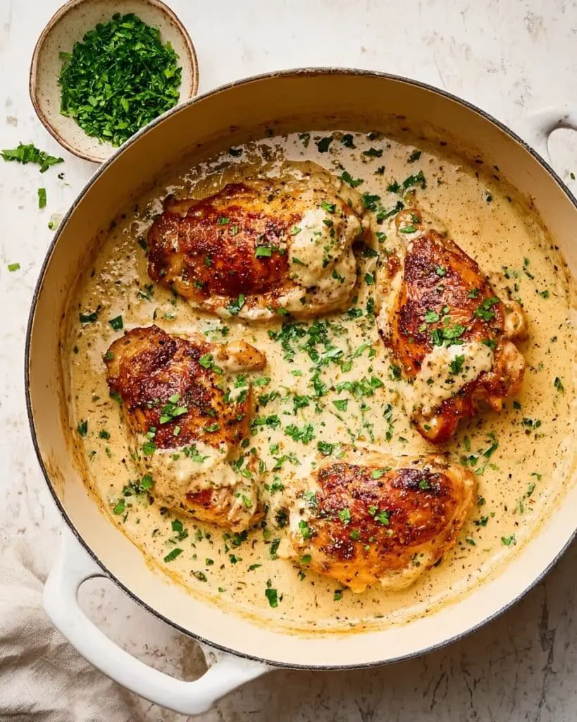 Creamy Mustard Chicken with Mustard Cream Sauce Recipe