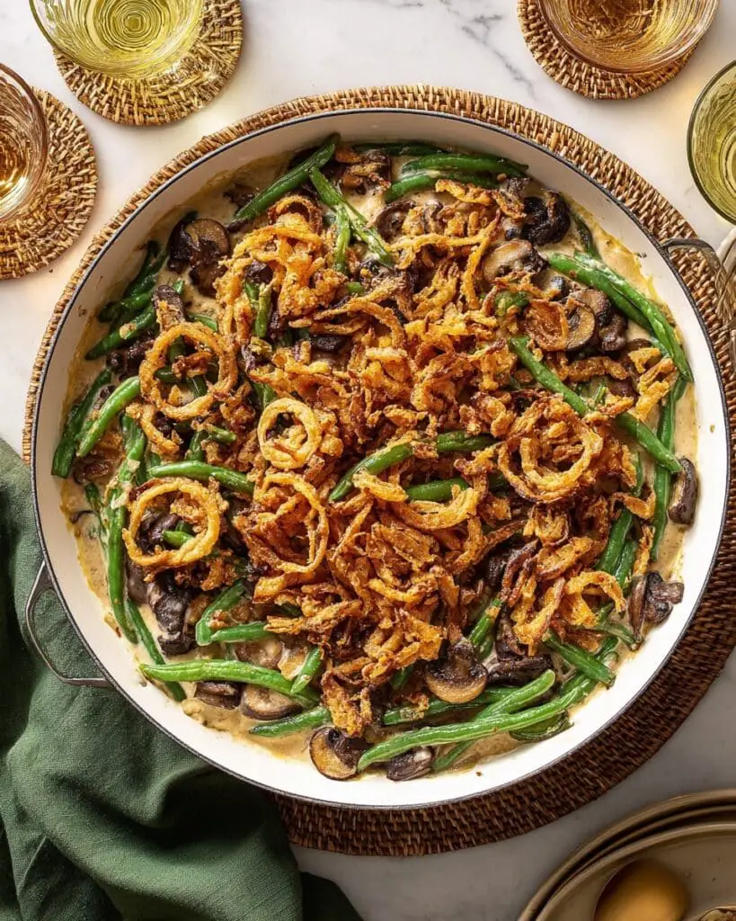 Creamy Green Bean Mushroom Casserole Recipe