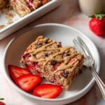 Strawberry Banana Baked Oatmeal Recipe