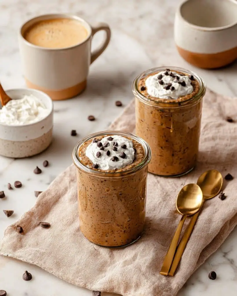 High Protein Coffee Overnight Oats Recipe