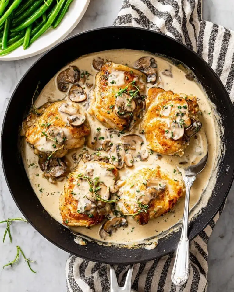 Creamy Mushroom Chicken Recipe