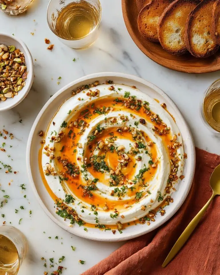 Simple Whipped Goat Cheese with Hot Honey Recipe