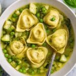 Pesto Tortellini Soup (Green Minestrone) Recipe