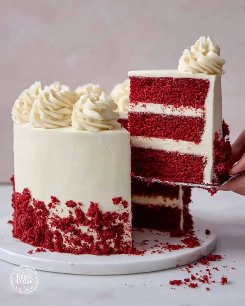 Red Velvet Cake with Cream Cheese Frosting Recipe