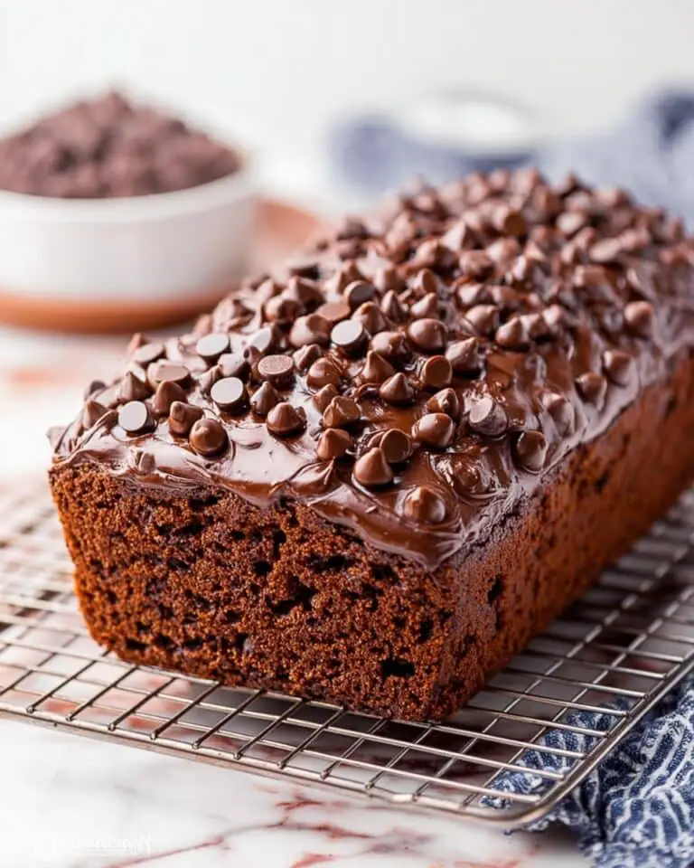 Chocolate Pound Cake with Chocolate Ganache Drizzle Recipe