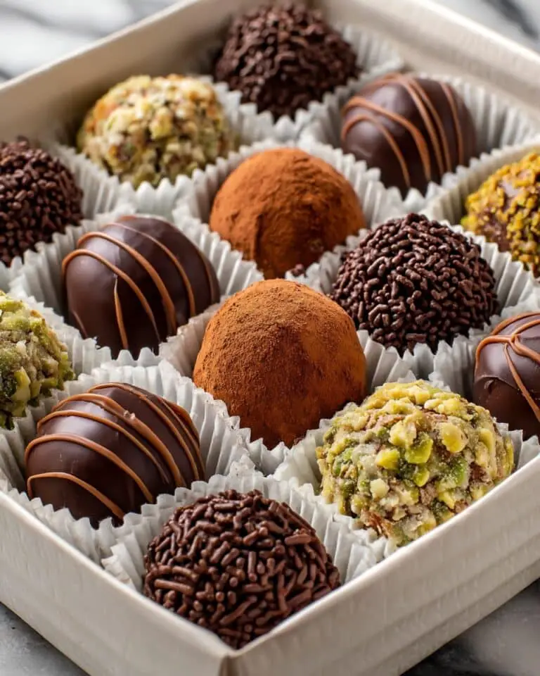 Decadent Chocolate Truffles: Velvet Ganache Balls with Toppings Recipe