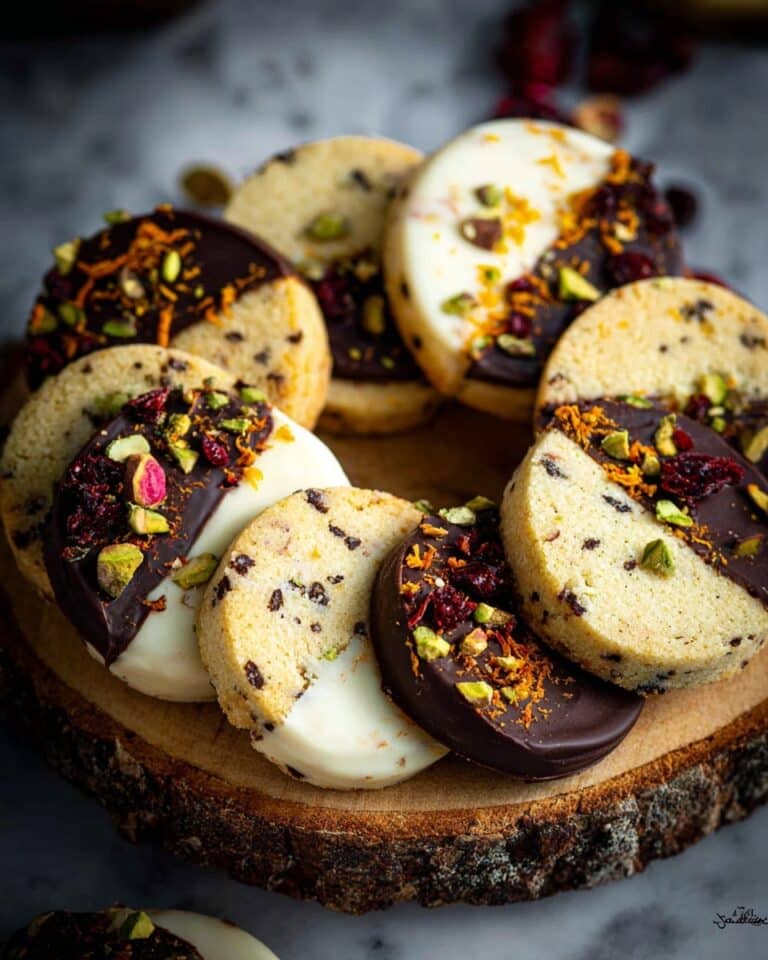 Cranberry and Pistachio Shortbread Recipe