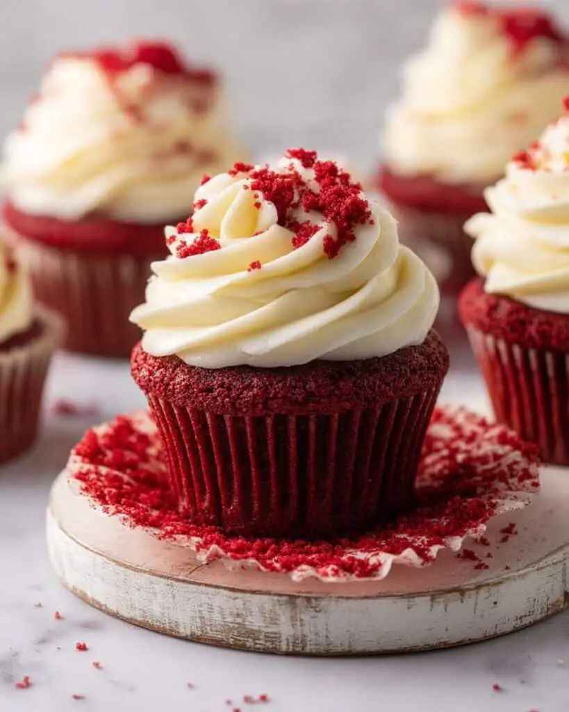 Red Velvet Cupcakes with Cream Cheese Frosting Recipe