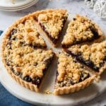 Mince Pie Tart with Cranberries, Almonds, and Crumble Topping Recipe