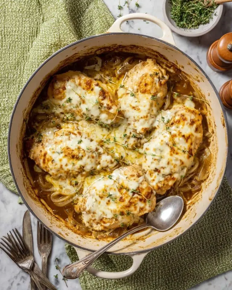 French Onion Soup Chicken Skillet Recipe
