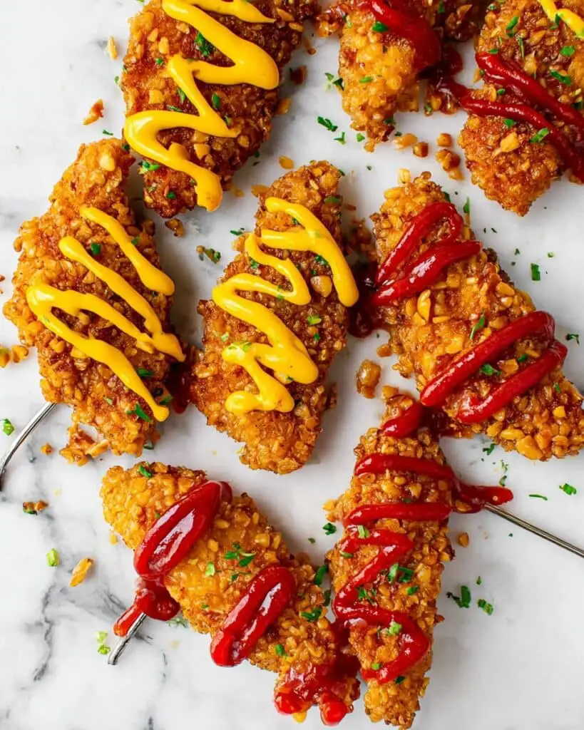 Pretzel Crusted Chicken Tender Recipe