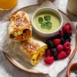 Egg Breakfast Burritos with Potatoes and Salsa Verde Recipe
