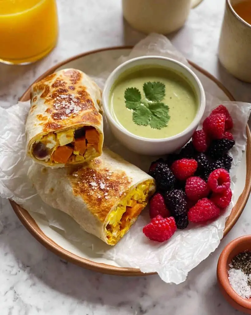Egg Breakfast Burritos with Potatoes and Salsa Verde Recipe