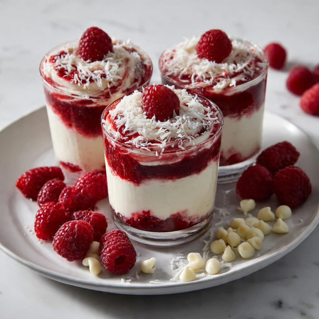 White Chocolate Raspberry Parfaits Recipe