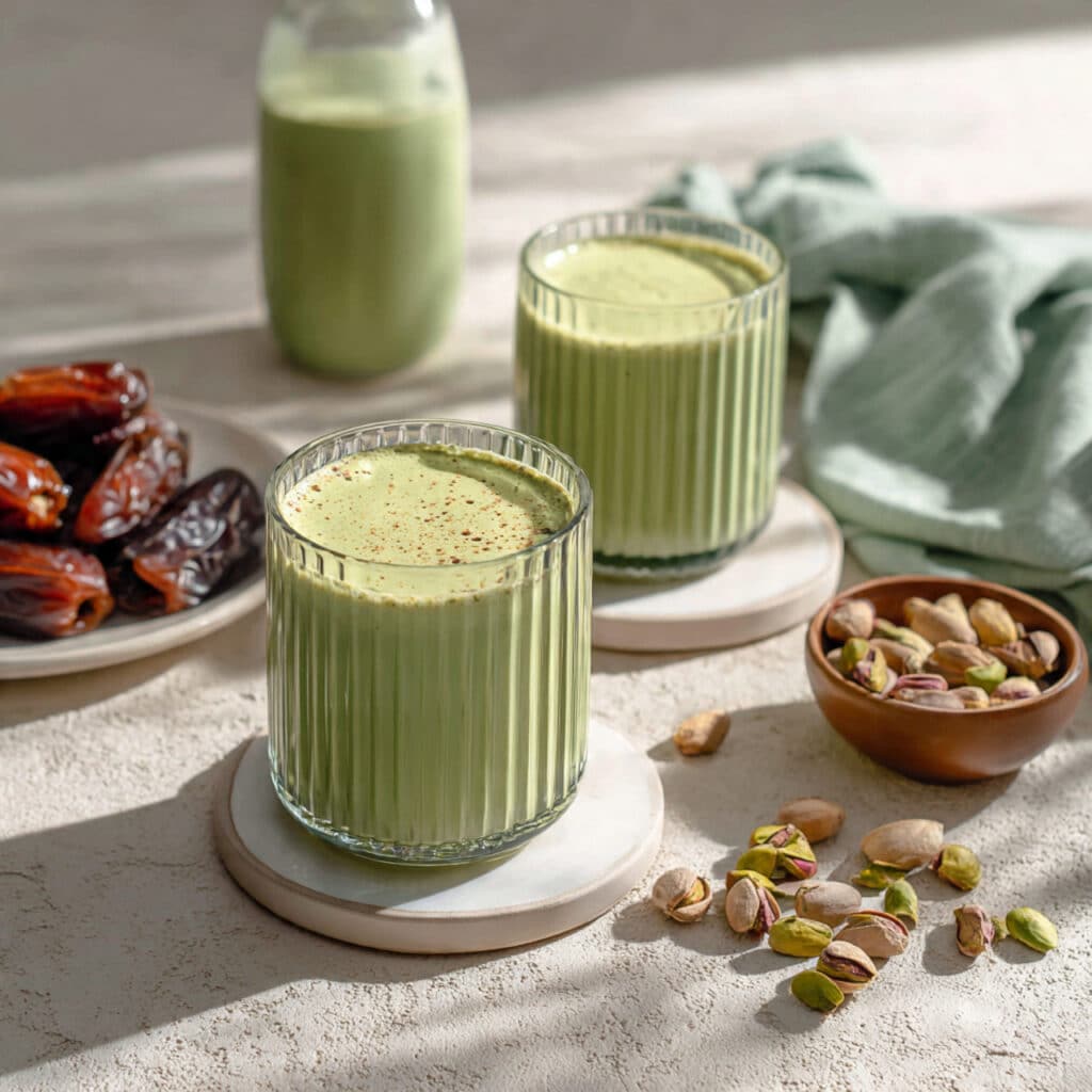 Homemade Pistachio Milk with Dates Recipe
