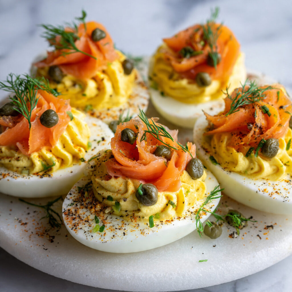 Smoked Salmon Deviled Eggs Recipe