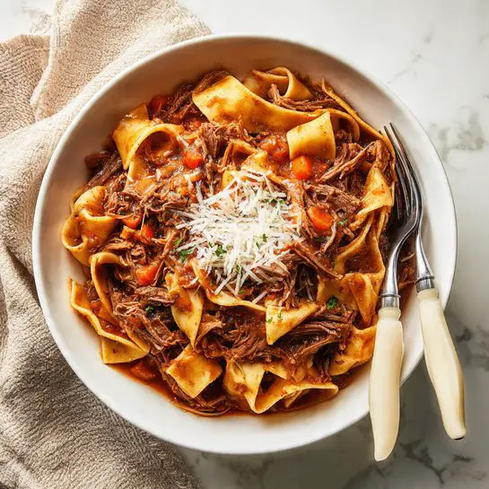 Creamy Braised Beef Short Rib Ragu with Pappardelle Recipe