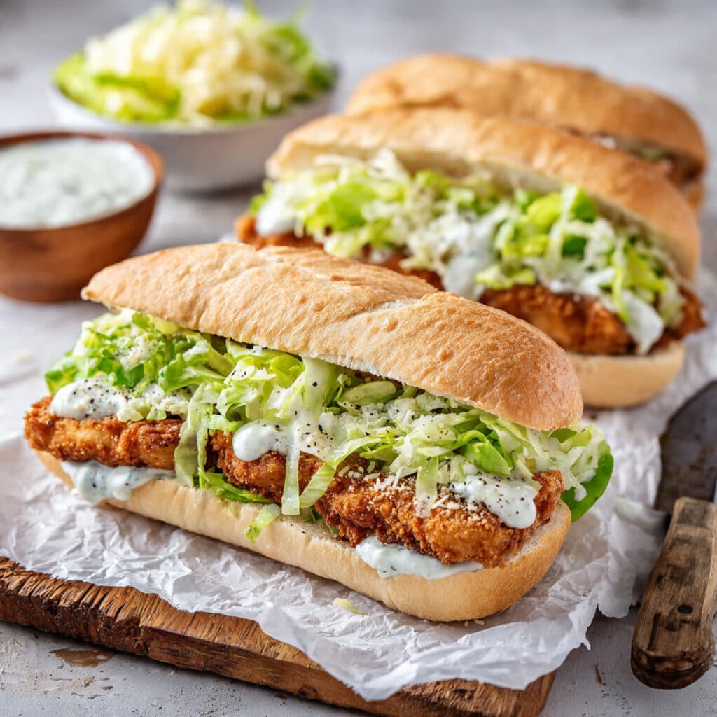 Chicken Caesar Sandwiches Recipe