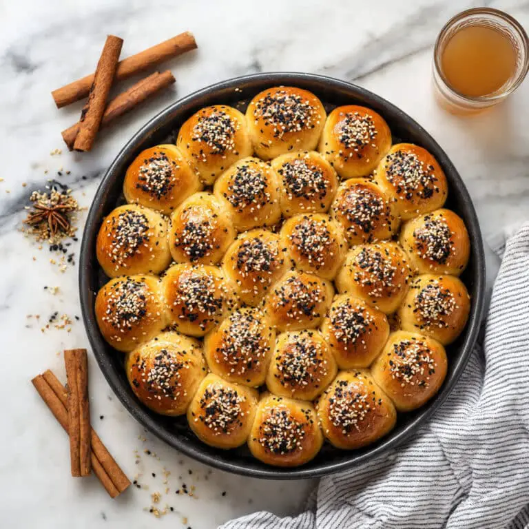 Honeycomb Bread with Cream Cheese and Honey Syrup Recipe