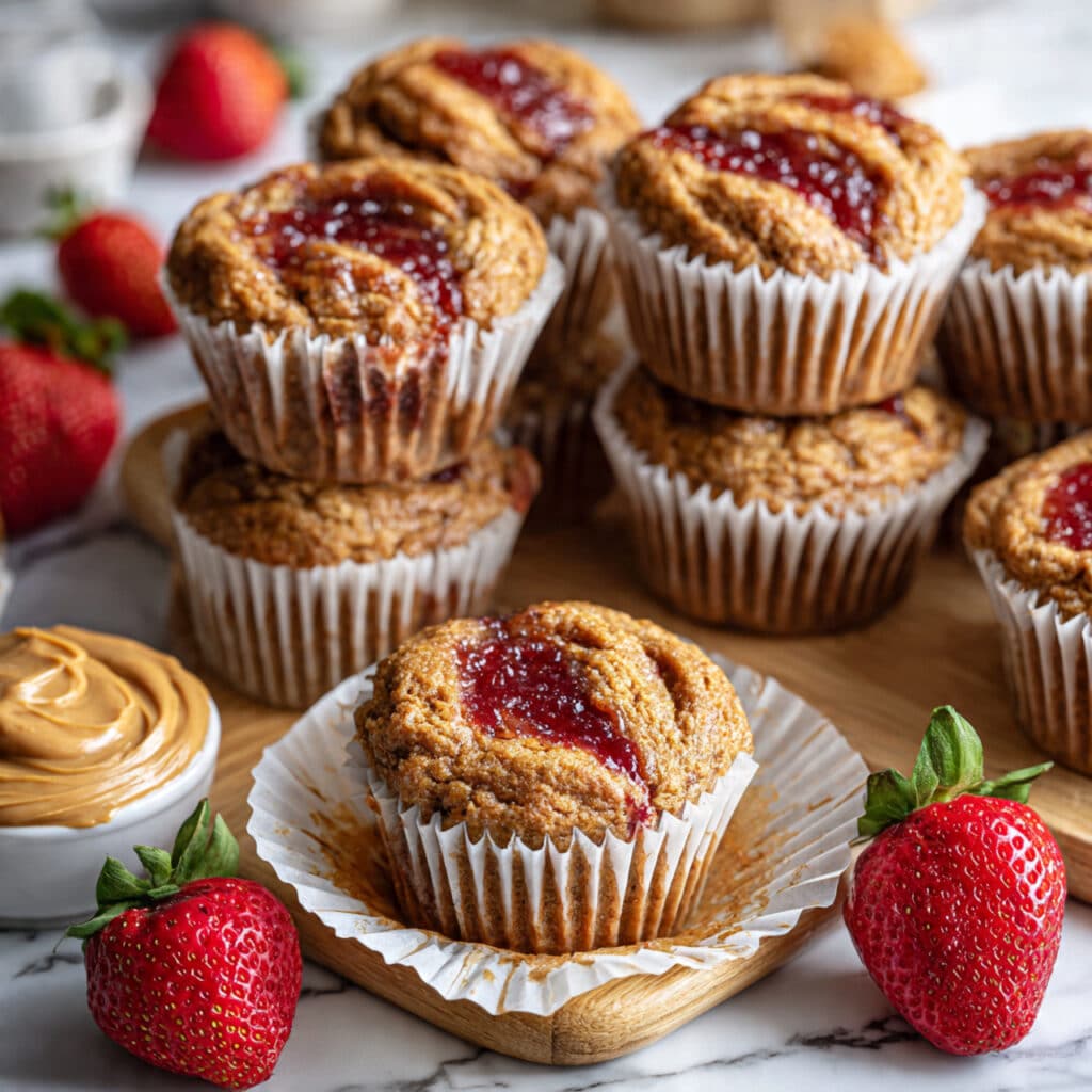 Peanut Butter & Jelly Muffins Recipe