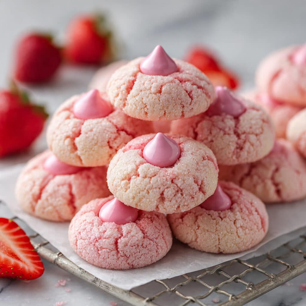 Strawberry Kiss Cookies Recipe