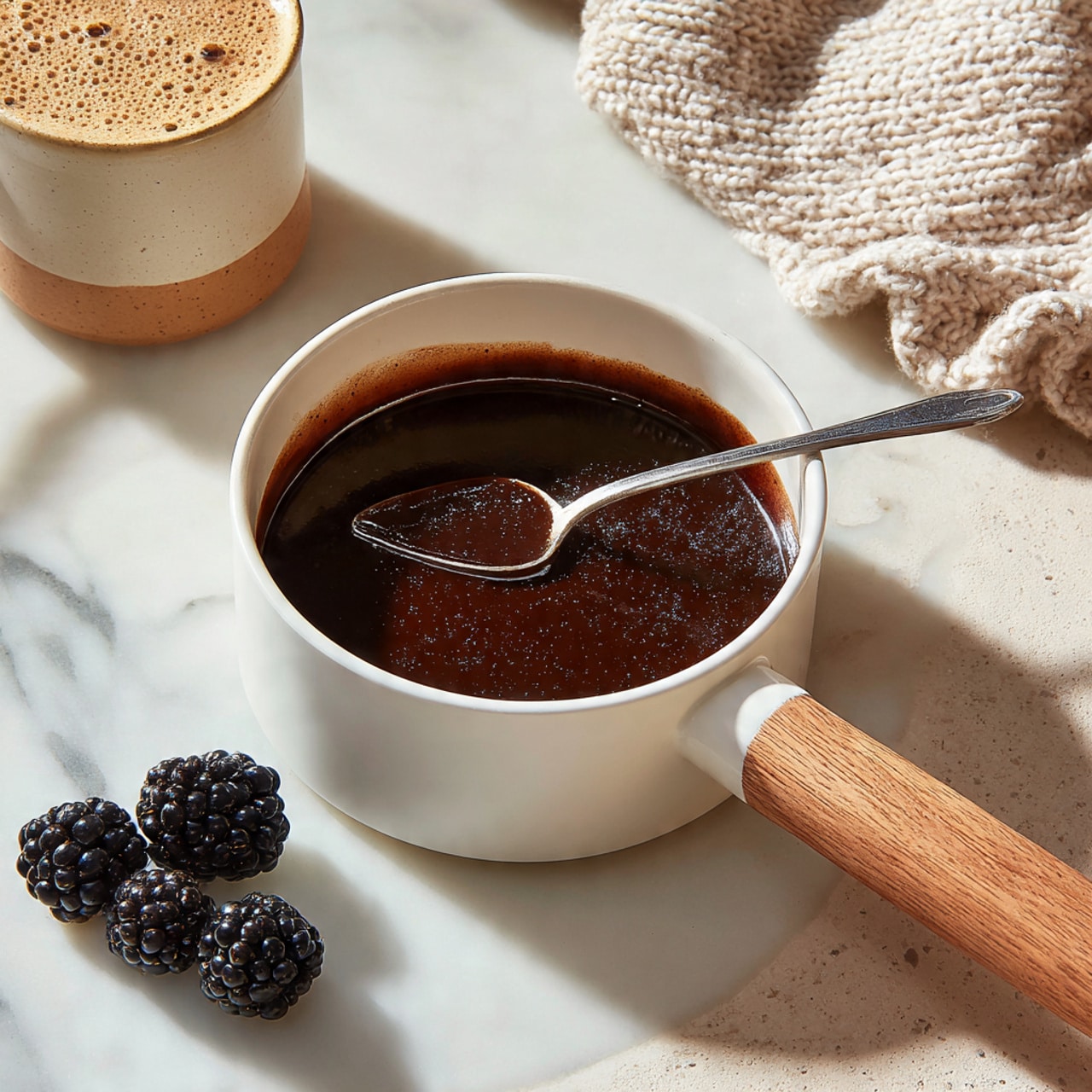 Blackberry Mocha Cappuccino Recipe - Recipe Image