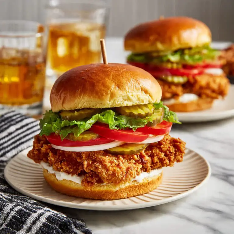 Spicy Chicken Sandwich with Crispy Fried Chicken and Spicy Mayo Recipe
