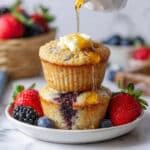 Pancake Muffin Bites with Blueberries and Chocolate Chips Recipe
