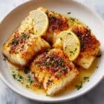 Lemon Garlic Butter Baked Cod Recipe