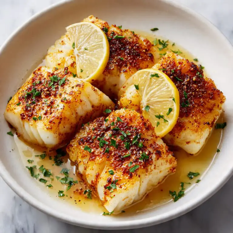 Lemon Garlic Butter Baked Cod Recipe
