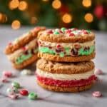 Holiday M&M's Sandwich Cookies with Festive Frosting Recipe