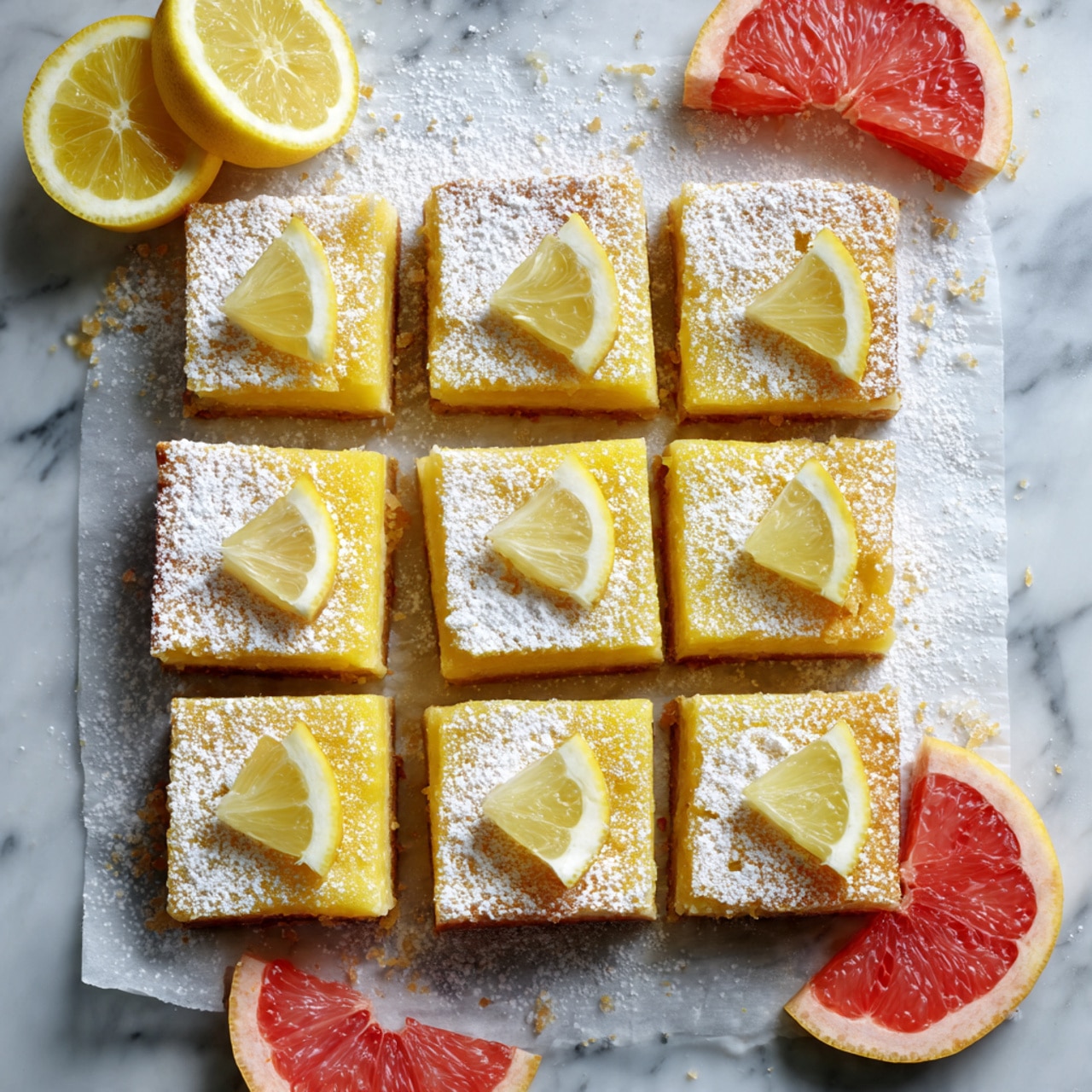 Grapefruit Lemon Bars Recipe - Recipe Image