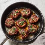 Pan Seared Lamb Chops with Garlic, Rosemary, and Thyme Recipe