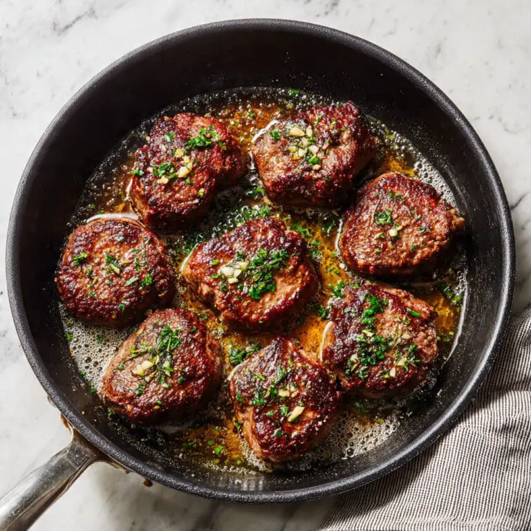 Pan Seared Lamb Chops with Garlic, Rosemary, and Thyme Recipe