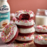 Red Velvet Cake Donuts with Cream Cheese Icing Recipe