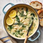 Creamy Miso Butter Beans with Spinach and Lemon Recipe