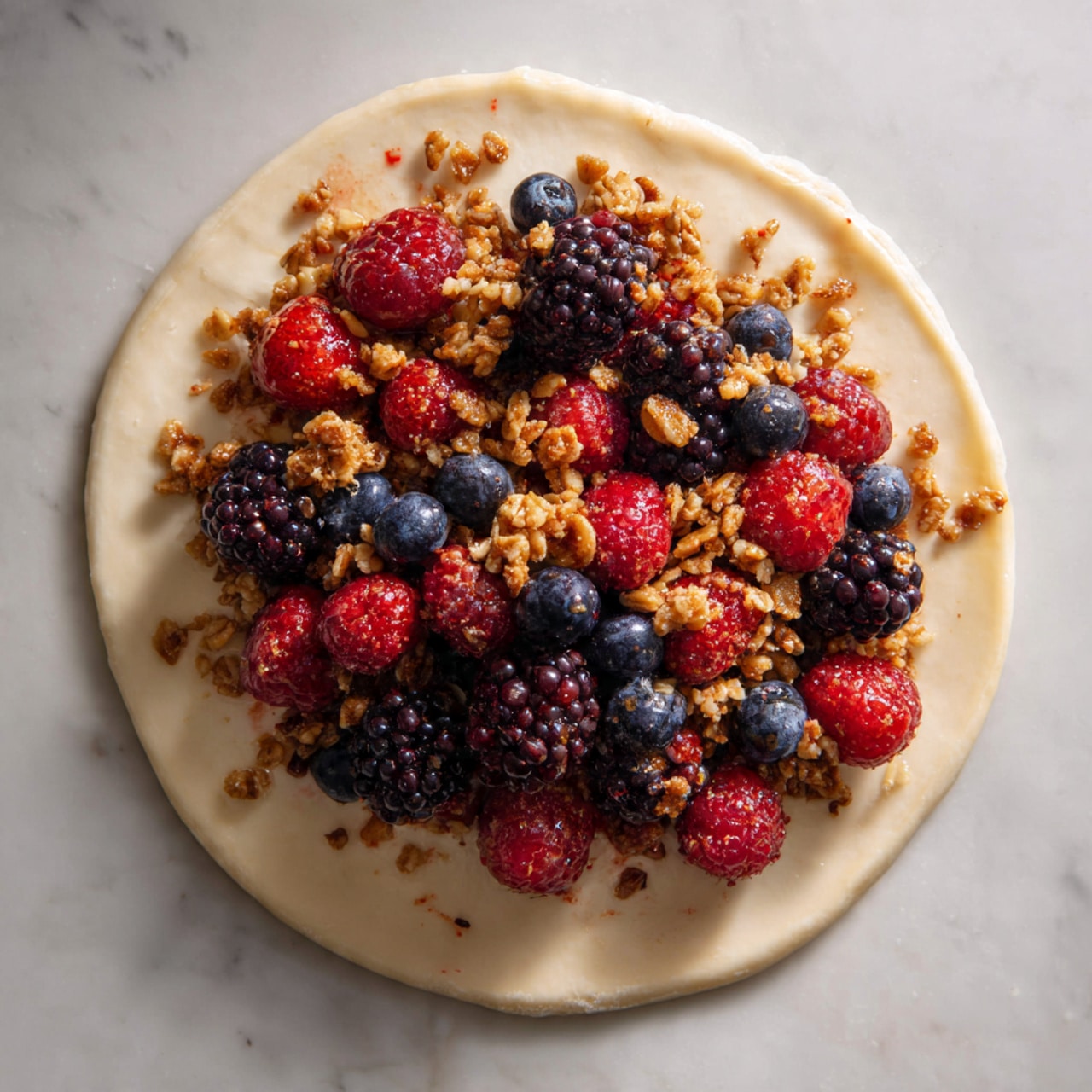 Mixed Berry & Granola Galette Recipe - Recipe Image