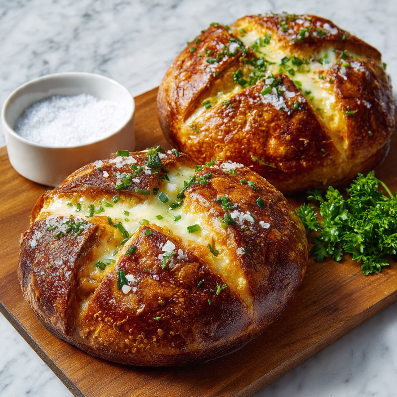 Garlic Butter Rolls with Cream Cheese Recipe