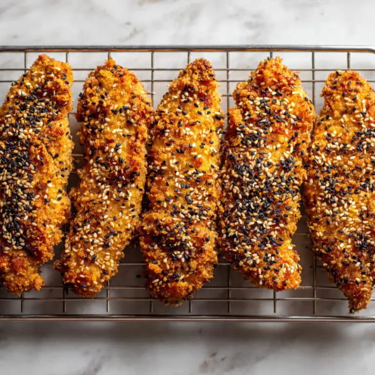 Panko Sesame Chicken Tenders with Spicy Lime Dipping Sauce Recipe