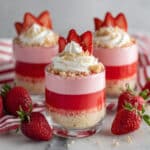 Layered Strawberry Jello Cups Recipe