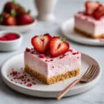 No-Bake Strawberry Cheesecake Bars Recipe