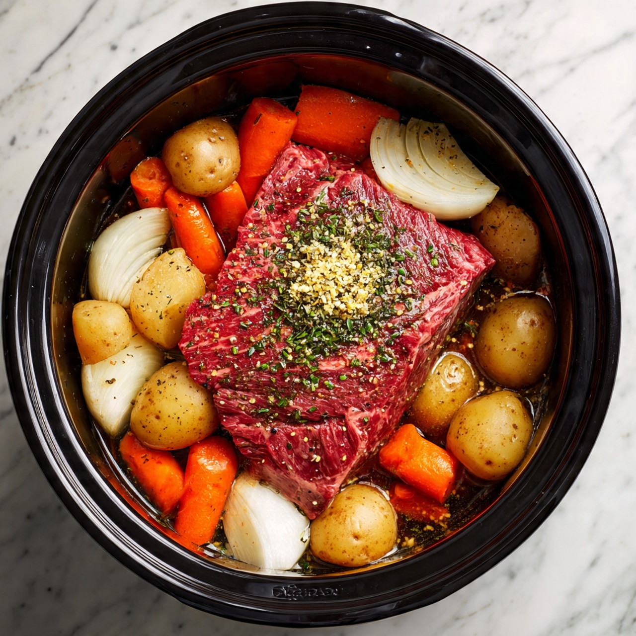 Easy Crockpot Roast with Gravy Recipe - Recipe Image