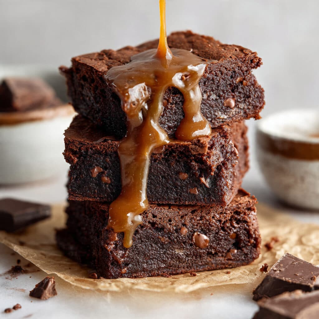Salted Caramel Sweet Potato Brownies Recipe