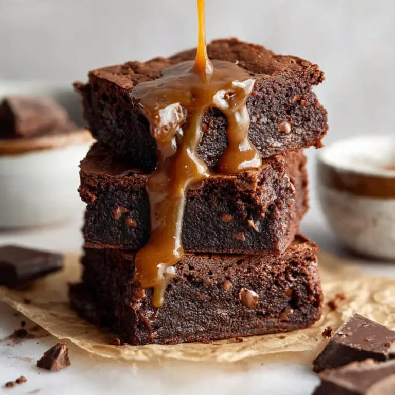 Salted Caramel Sweet Potato Brownies Recipe