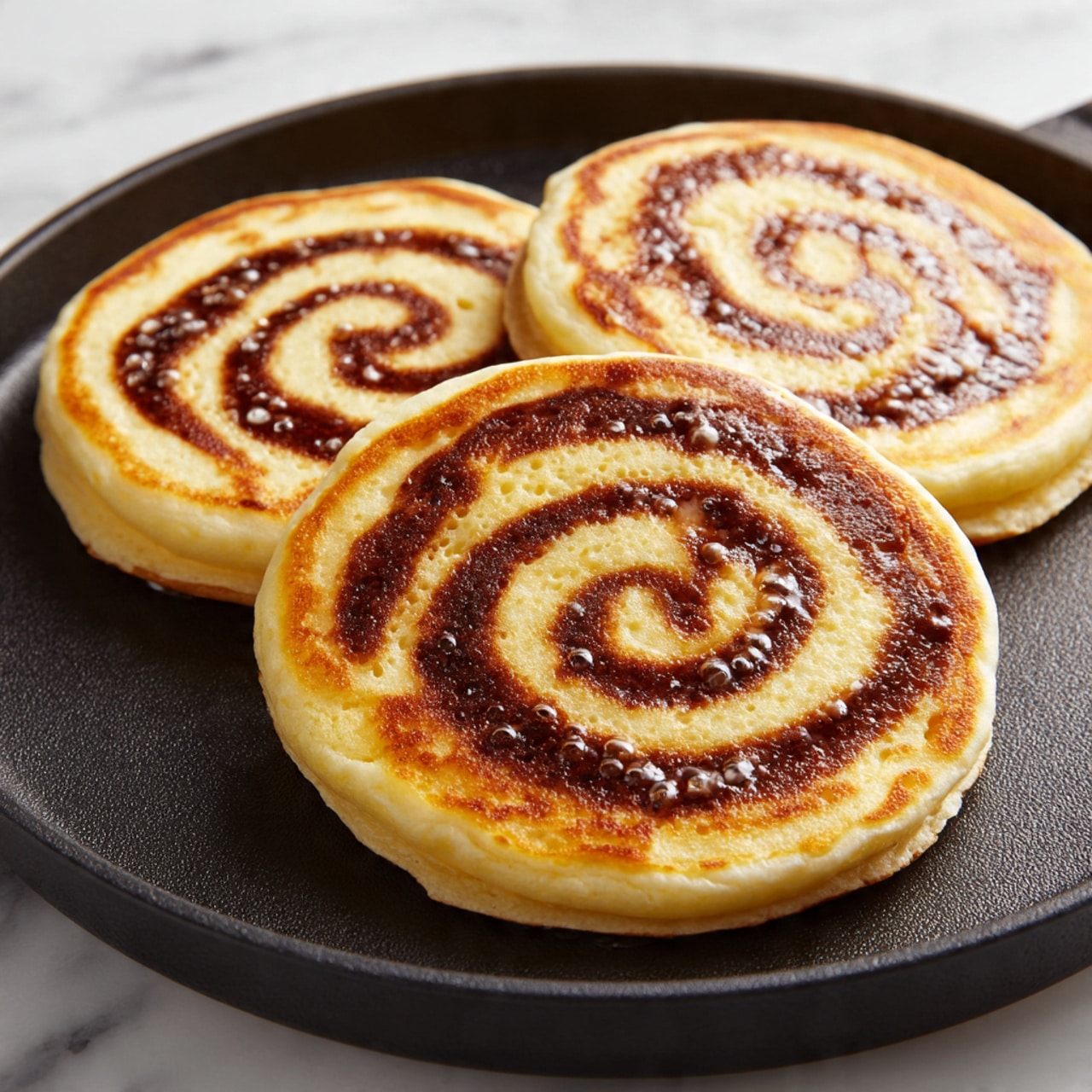 The image shows an overhead view of multiple small bowls and a measuring cup arranged neatly on a white marbled surface. There are two brown eggs in a clear bowl at the lower left, next to a small bowl of dark vanilla extract. A medium white bowl contains white flour, placed near the upper left. Beside it is a glass measuring cup filled with a frothy white liquid. Near the center is a small bowl of melted yellow butter, with a larger bowl of creamy yellow butter nearby. Other ingredients include small bowls filled with light brown sugar, white powdered sugar, salt, baking powder, baking soda, cinnamon, and a small amount of white vanilla extract. The bowls vary in size and are mostly clear glass, except one white bowl. Everything is spaced evenly, highlighting the different colors and textures of the ingredients. Photo taken with an iphone --ar 4:5 --v 7