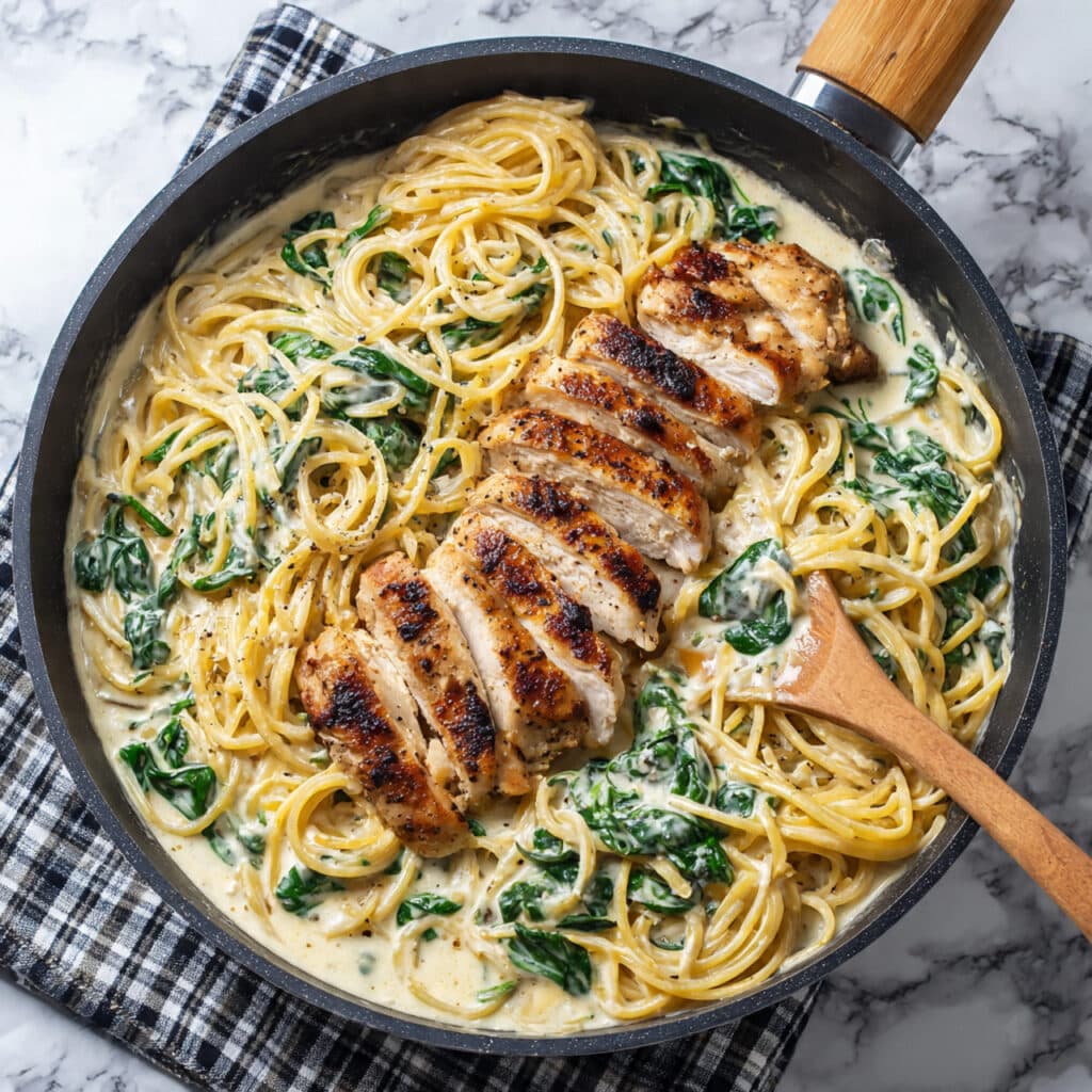 Creamy Chicken Florentine Pasta Recipe