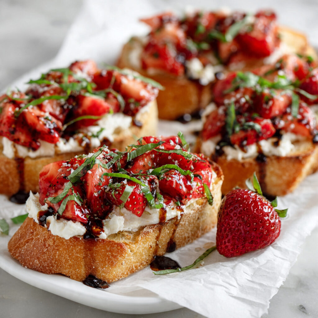 Strawberry Balsamic Bruschetta Recipe